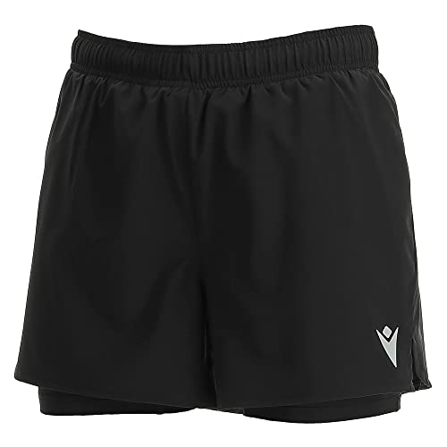 Macron Damen Padel Cb Carolina Short Blk, Schwarz, XS von Macron