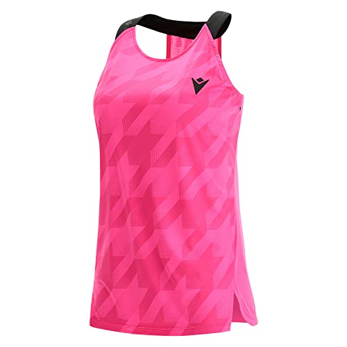 Macron Damen Padel Prime Cb Iciar Tank Woman Neon Pink/Black Printed Gaming Top, Rosa, XL Macron Damen Padel Prime Cb Iciar Tank Woman Neon Pink/Black Printed Gaming Top, Rosa, XL von Macron