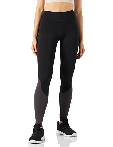 Macron Damen Run Fohen FCA Ela Long Pant Light Stretch Wmn Blk/Dgry Leggings, Schwarz, XS von Macron