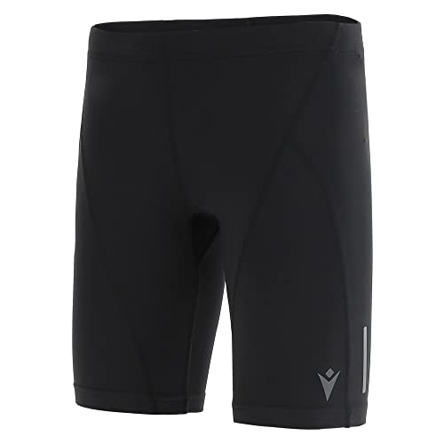 Macron Damen Run Kona Scb Flo Bermuda Light Stretch Black Shorts, Schwarz, S von Macron