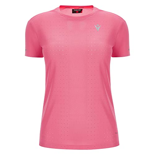 Macron Damen Run Prime Scd Carmen T-Shirt Print Aurora Pink Ss Wmn, Rosa, S von Macron