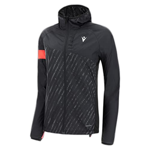 Macron Damen Run Scc Doris Reflex W-Break Light JKT Blk/Ncor Wmn Winddichte Jacke, Schwarz, XL Macron Damen Run Scc Doris Reflex W-Break Light JKT Blk/Ncor Wmn Winddichte Jacke, Schwarz, XL von Macron