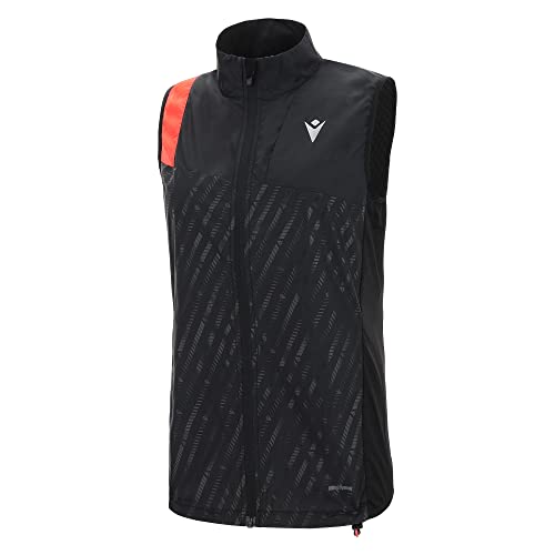 Macron Damen Run Scc ELSA Reflex W-Break Weste Blk/Ncor Wmn Winddicht, Schwarz, S Macron Damen Run Scc ELSA Reflex W-Break Weste Blk/Ncor Wmn Winddicht, Schwarz, S von Macron