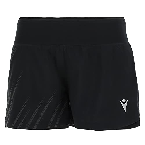 Macron Damen Run Scc Krystal Reflex Shorts Blk Wmn, Schwarz, M Macron Damen Run Scc Krystal Reflex Shorts Blk Wmn, Schwarz, M von Macron