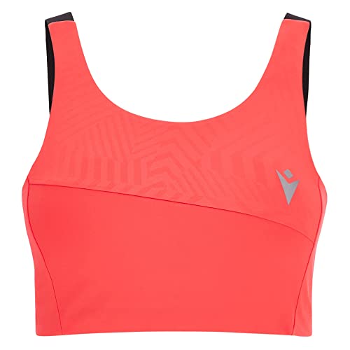 Macron Damen Run Scd Serenity Crop Bra Evo Ncor/Blk Wmn top, Koralle, S von Macron