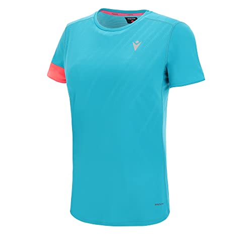 Macron Damen Run Start Scc Rita T-Shirt PRNT Blbird/Ncor Ss Wmn, türkis, S Macron Damen Run Start Scc Rita T-Shirt PRNT Blbird/Ncor Ss Wmn, türkis, S von Macron
