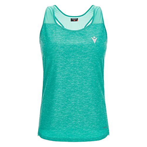 Macron Damen Run Start Scd Gaenor Tank Print Aquam Mel Wmn Tanktop, hellblau, L von Macron