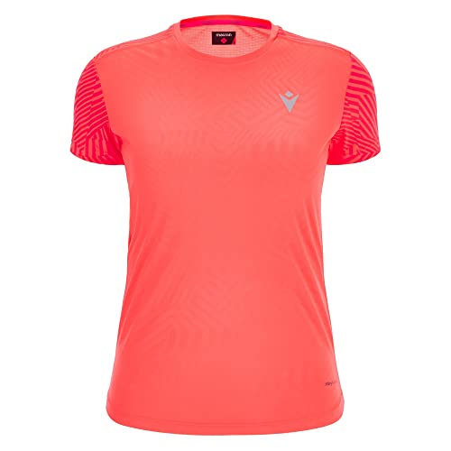 Macron Damen Run Start Scd Rita T-Shirt PRNT Ncor/Dncor Ss Wmn, Koralle, M von Macron