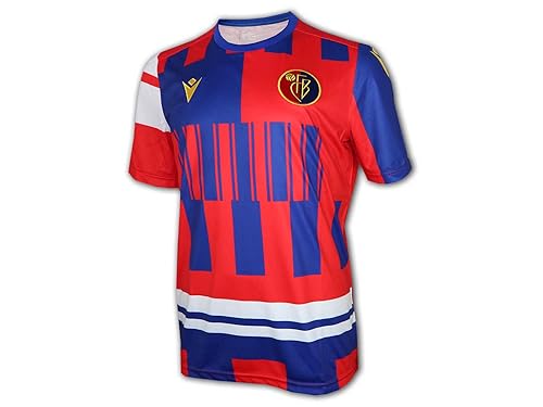 Macron FC Basel Aufwärmtrikot 23 24 rot blau FCB WamUp Shirt Fan Jersey Schweiz, Größe:XL Macron FC Basel Aufwärmtrikot 23 24 rot blau FCB WamUp Shirt Fan Jersey Schweiz, Größe:XL von Macron