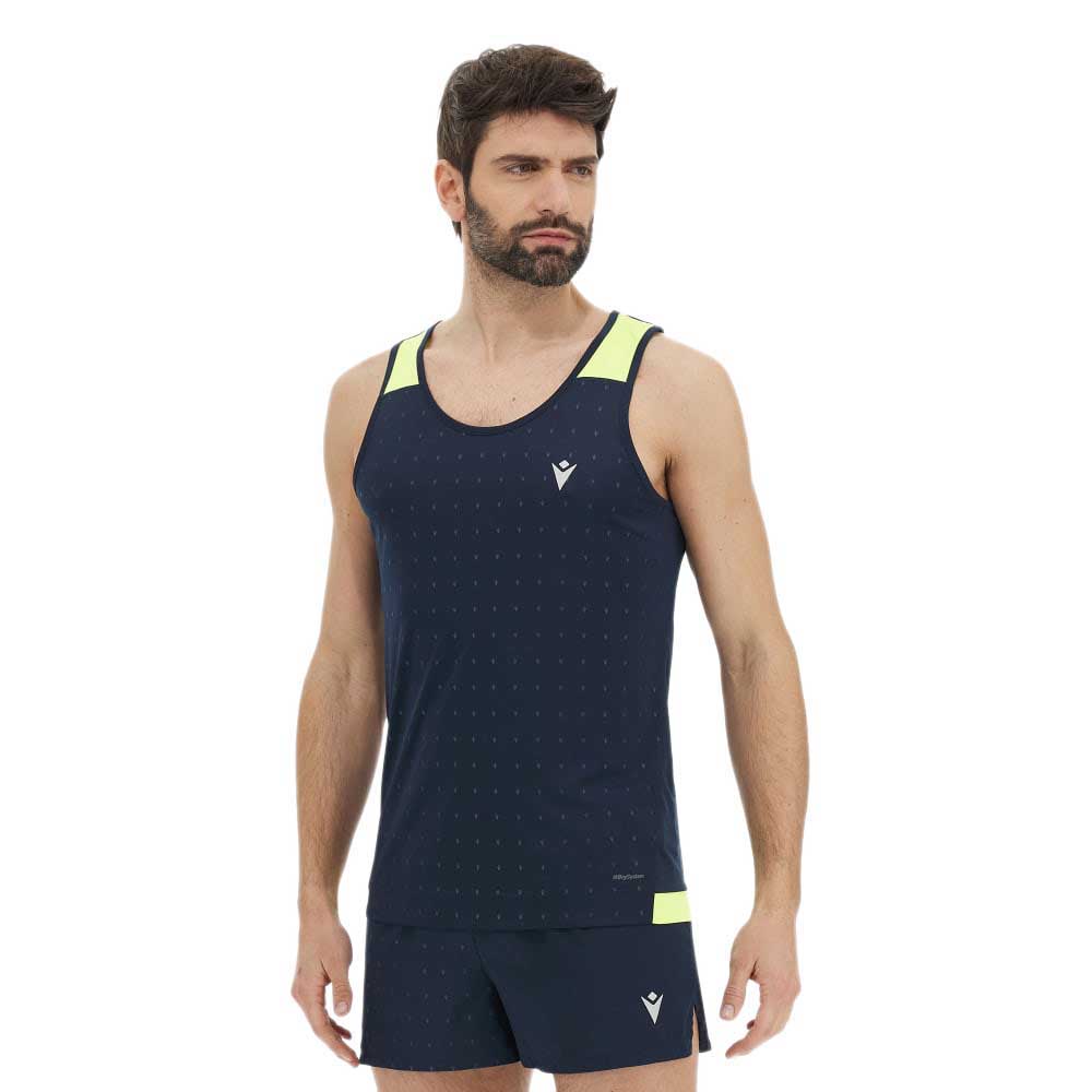 Macron Gervais Reflex Sleeveless T-shirt Blau XL Mann Macron Gervais Reflex Sleeveless T-shirt Blau XL Mann von Macron