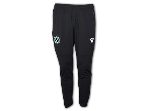 Macron Hannover 96 Sporthose schwarz H96 Training Staff Pants Hose Trainingshose, Größe:3XL von Macron