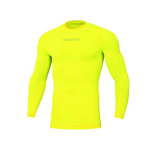 Macron Herren Kompressionsshirt mit Langen Ärmeln T-Shirt, Gelb, XL Macron Herren Kompressionsshirt mit Langen Ärmeln T-Shirt, Gelb, XL von Macron