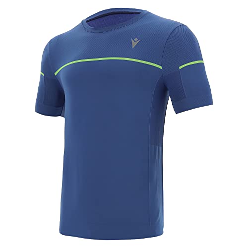 Macron Herren Run Chinook Scb Max T-Shirt Ss Seamless Light Navy/Neon YEL, Marineblau, 3XL Macron Herren Run Chinook Scb Max T-Shirt Ss Seamless Light Navy/Neon YEL, Marineblau, 3XL von Macron