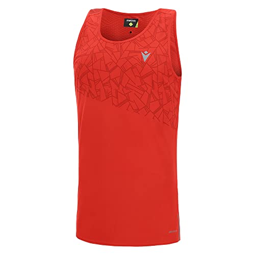 Macron Herren Run Prime Scc Alfred Singlet Print Tomred/Dtomred Man Tanktop, rot, L Macron Herren Run Prime Scc Alfred Singlet Print Tomred/Dtomred Man Tanktop, rot, L von Macron