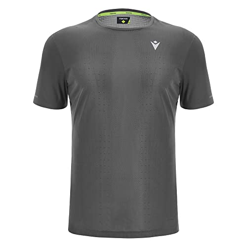 Macron Herren Run Prime Scd Clifton T-Shirt Print Med Gry Ss, grau, L Macron Herren Run Prime Scd Clifton T-Shirt Print Med Gry Ss, grau, L von Macron