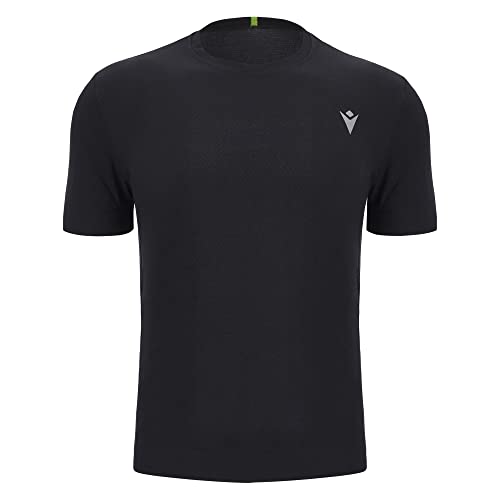 Macron Herren Run Scd Brandon Seamless T-Shirt Ss Man Blk/Nyel, Schwarz, S Macron Herren Run Scd Brandon Seamless T-Shirt Ss Man Blk/Nyel, Schwarz, S von Macron