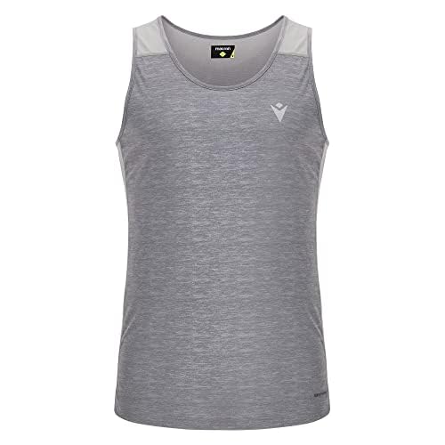 Macron Herren Run Start Scd Placid Singlet Print Gry Mel Man Tanktop, grau, XL Macron Herren Run Start Scd Placid Singlet Print Gry Mel Man Tanktop, grau, XL von Macron