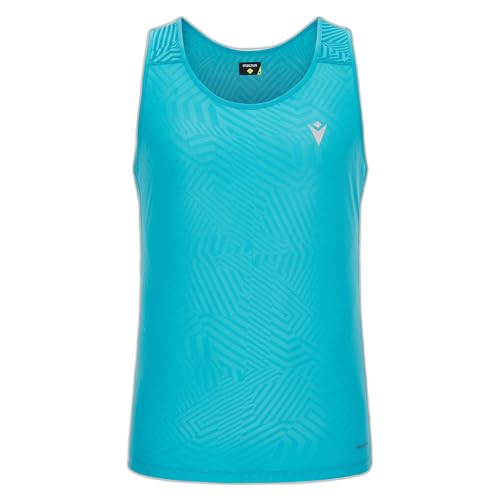 Macron Herren Run Start Scd Placid Singlet Print Nsky/Dnsky Man Tanktop, Sky Blue, S Macron Herren Run Start Scd Placid Singlet Print Nsky/Dnsky Man Tanktop, Sky Blue, S von Macron