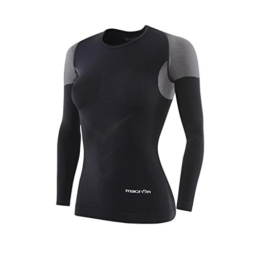 Macron Kompressionstrikot mit Langen Ärmeln für Damen Performance++ T-Shirt, Schwarz, M Macron Kompressionstrikot mit Langen Ärmeln für Damen Performance++ T-Shirt, Schwarz, M von Macron