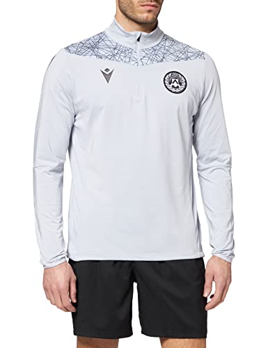 Macron Merchandising ufficiale Trainings-Top mit udinischem Reißverschluss Fußball 2021/22, Weiß, M Macron Merchandising ufficiale Trainings-Top mit udinischem Reißverschluss Fußball 2021/22, Weiß, M von Macron