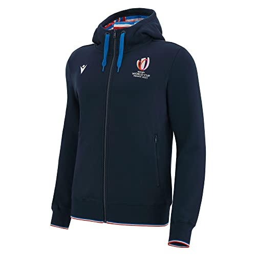 Macron RWC 2023 Rugby World Cup Full Zip Hoody (Navy) von Macron