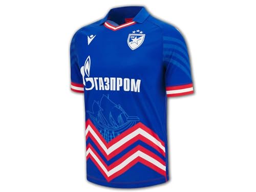 Macron Roter Stern Belgrad Auswärtstrikot 23 24 blau RSB Away Jersey Fan Shirt, Größe:XL von Macron