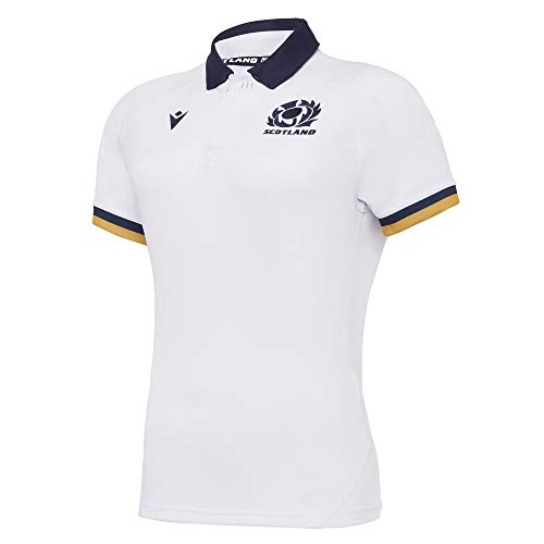 Macron SRU M20 Authentic Female Away Pro Shirt Body Fit SS, Damen Trikot Scotland Rugby 2020/21, Weiß, 10 Macron SRU M20 Authentic Female Away Pro Shirt Body Fit SS, Damen Trikot Scotland Rugby 2020/21, Weiß, 10 von Macron