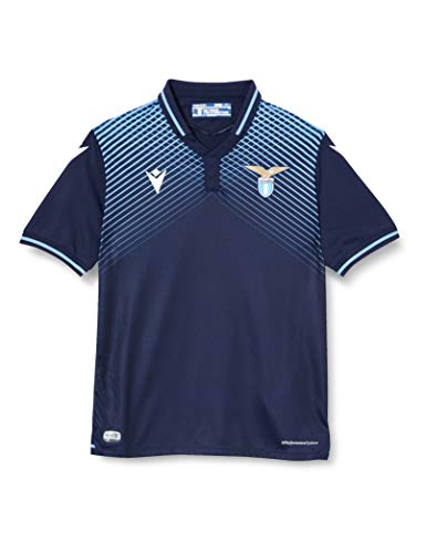 Macron SSL M20 Trikot Wettkampf Third, offizielles Produkt Mm Jr, drittes Kind SS Lazio 2020/21, Blau, JM von Macron