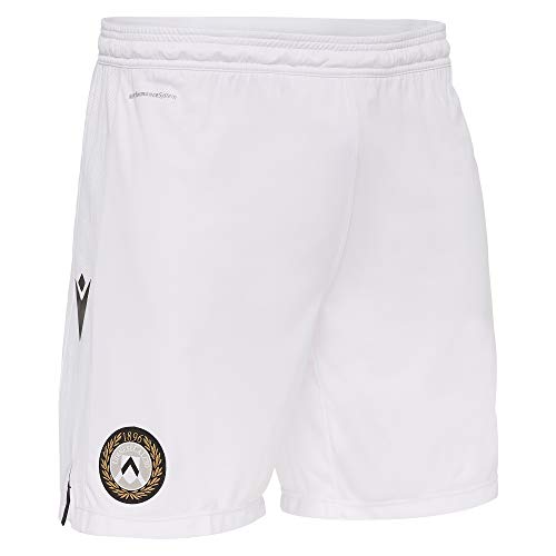 Macron Herren UDI M20 Short Race Official Sr Kurzrennen Home Udinese Fußball 2020/21, weiß, XXL von Macron