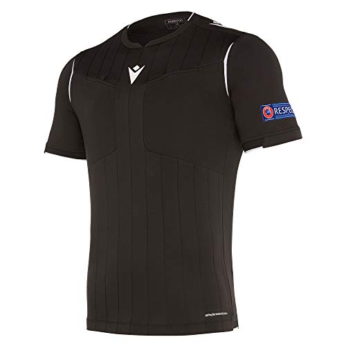 Macron UEFA Schiedsrichtertrikot Kurzarm Schwarz Macron UEFA Schiedsrichtertrikot Kurzarm Schwarz von Macron