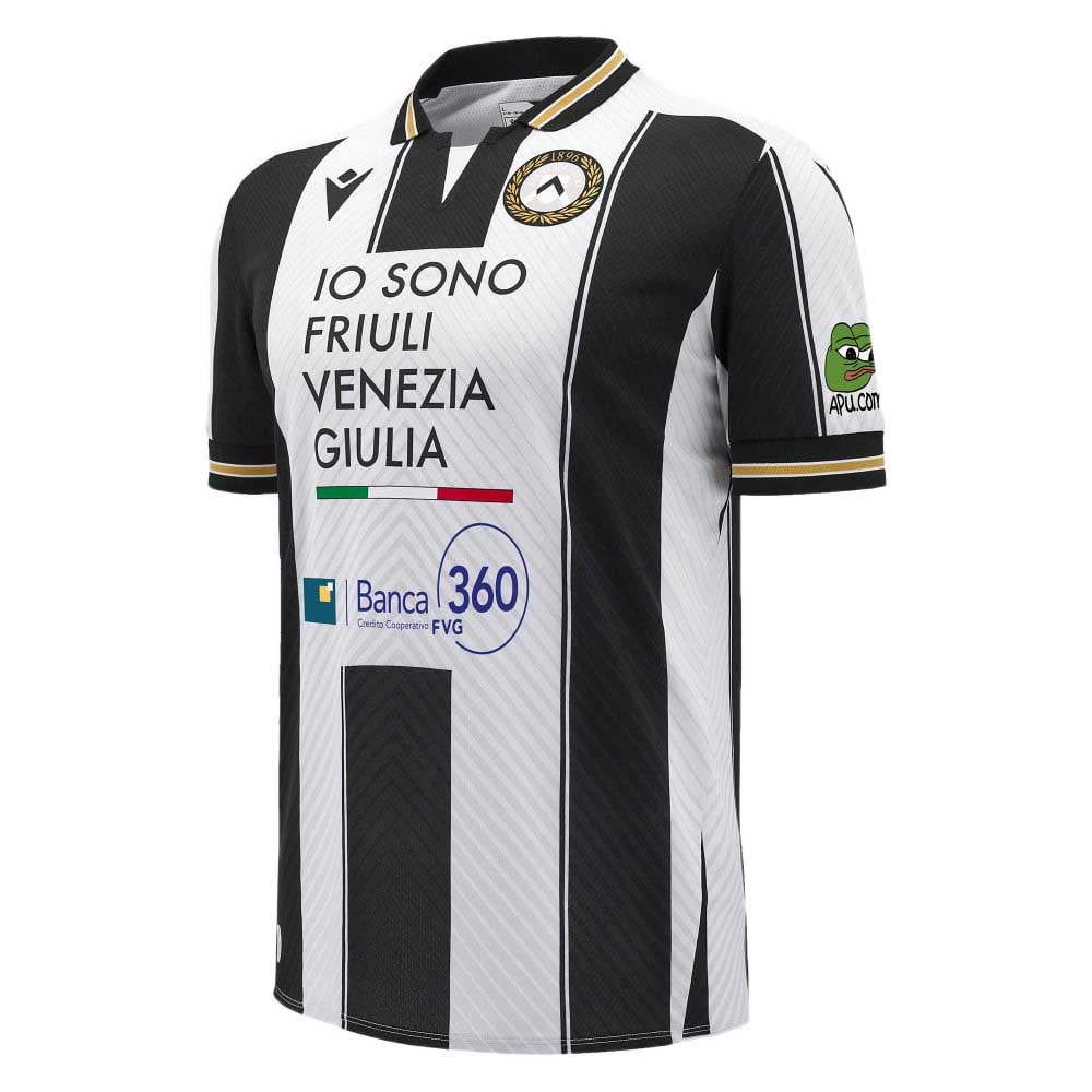 Macron Udinese Calcio 24/25 Home Short Sleeve T-shirt Grau XL von Macron