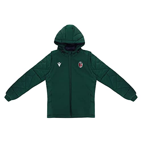 Macron Unisex Kinder Merchandising ufficiale Bomberjacke mit abnehmbaren Ärmeln Bologna FC 2021/22, grün,159-171cm Macron Unisex Kinder Merchandising ufficiale Bomberjacke mit abnehmbaren Ärmeln Bologna FC 2021/22, grün,159-171cm von Macron