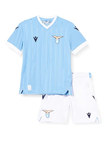 Macron Unisex Kinder Merchandising ufficiale Home Set ss Lazio 2021/22, blau, JXXS von Macron