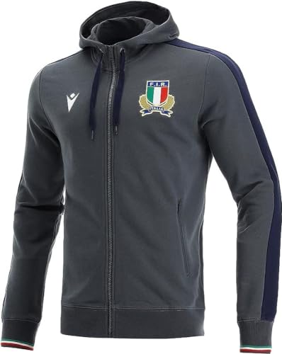Macron Unisex Kinder Merchandising ufficiale Italia Rugby 2021/22 Sweatshirt, blau, JXS Macron Unisex Kinder Merchandising ufficiale Italia Rugby 2021/22 Sweatshirt, blau, JXS von Macron