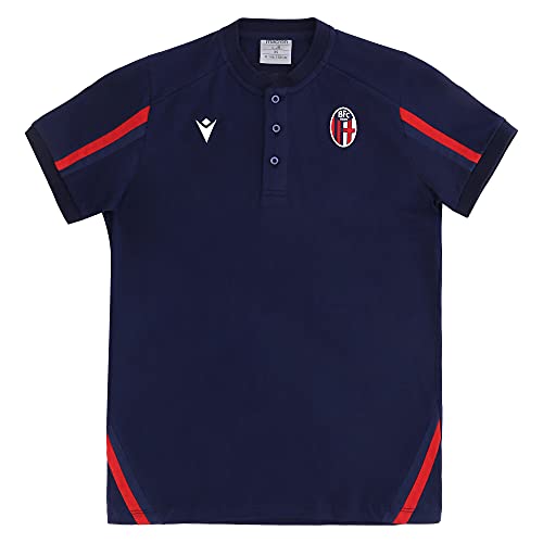 Macron Unisex Kinder Merchandising ufficiale Poloshirt Modell Staff Bologna fc 2021/22, rot, JXL Macron Unisex Kinder Merchandising ufficiale Poloshirt Modell Staff Bologna fc 2021/22, rot, JXL von Macron