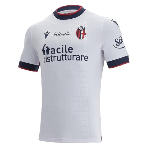 Macron Unisex Kinder Merchandising ufficiale Trikot Bologna FC 2021/22, rot, JL Macron Unisex Kinder Merchandising ufficiale Trikot Bologna FC 2021/22, rot, JL von Macron