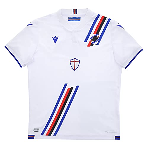 Macron Unisex Kinder Merchandising ufficiale Uc Sampdoria 2021/22 Away Trikot, rot, JM von Macron