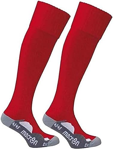 Macron Unisex Rayon Socks, Rouge/gris, L Macron Unisex Rayon Socks, Rouge/gris, L von Macron
