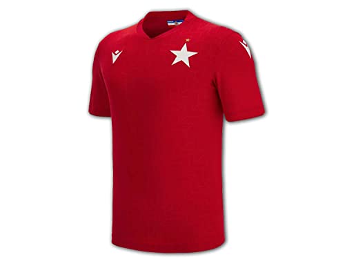 Macron Wisla Krakau Heimtrikot 22 23 rot Wisla Kraków Home Shirt Jersey Polen, Größe:XXL von Macron