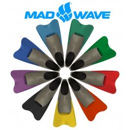 Mad Wave Pool Farbe Kurz Flossen, Unisex, Pool Colour Short, azurblau, Size 42-43 von Mad Wave