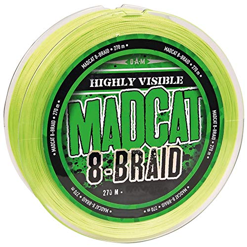 Madcat 8-Braid Wallerschnur - 270m geflochtene Angelschnur, Durchmesser/Tragkraft:0.50mm / 52.2kg Madcat 8-Braid Wallerschnur - 270m geflochtene Angelschnur, Durchmesser/Tragkraft:0.50mm / 52.2kg von DAM