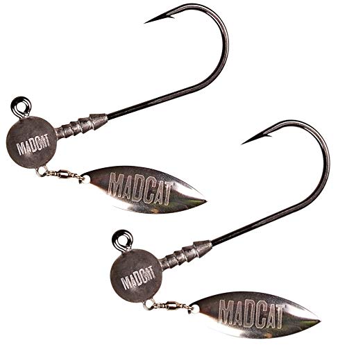 Madcat Jighead with Blade Gr. 12/0-2 Jigköpfe mit Spinnerblatt, Gewicht:40g Madcat Jighead with Blade Gr. 12/0-2 Jigköpfe mit Spinnerblatt, Gewicht:40g von Madcat