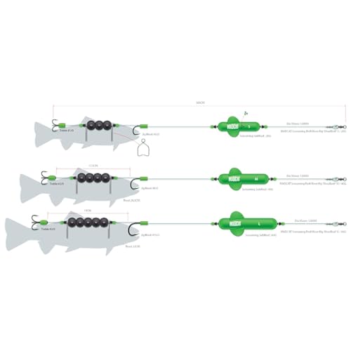 Madcat Screaming Profi River Rig Dead Bait 180cm 1,00mm - Vorfach, Größe/Tragkraft:Gr. 3/0 + 10/0 / 60g Auftrieb Madcat Screaming Profi River Rig Dead Bait 180cm 1,00mm - Vorfach, Größe/Tragkraft:Gr. 3/0 + 10/0 / 60g Auftrieb von Madcat