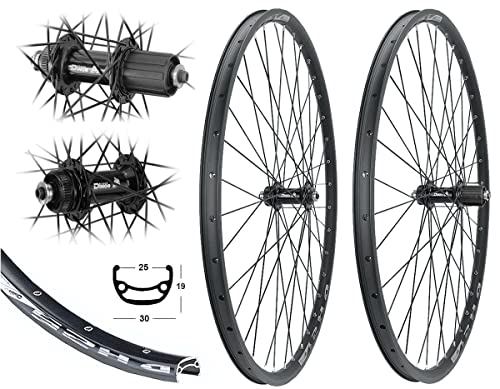 Bärwinkels LAUFRADSATZ 28" / 29" Disc MTB 8/9/10 Fach Hohlkammer 25-622 Centerlock Scheibenbremse Industrielager schwarz von Made in Germany Bärwinkels Laufradbau