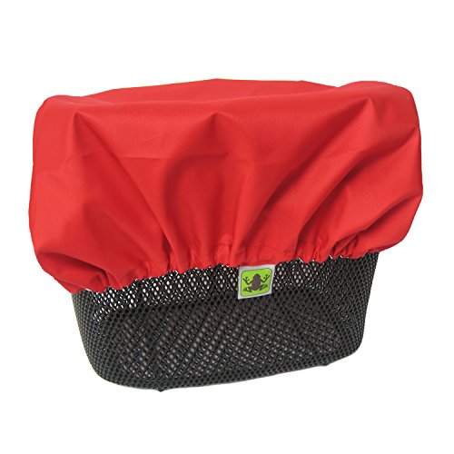 MadeForRain Wasserdichter Regenschutzbezug für Fahrradkörbe CityTurtle - Tomatenrot von MadeForRain