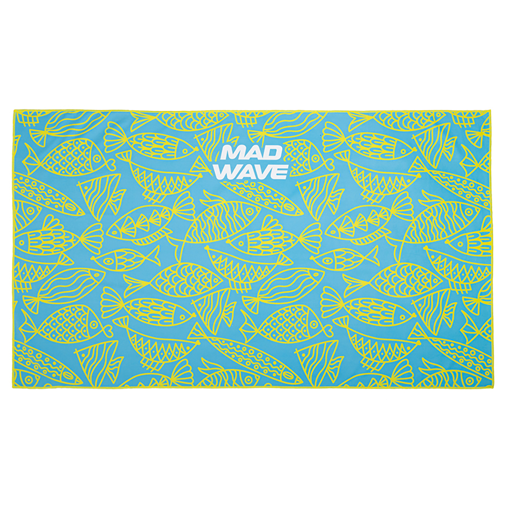 Madwave Microfiber Fishes Towel 80x140 cm Madwave Microfiber Fishes Towel 80x140 cm von Madwave