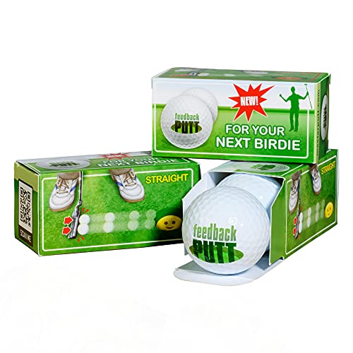 Feedback PUTT-Trainingsbälle Magnetische Golfbälle (2 Stück) verbessern Dein Putting, Trainingshilfe für Puttingmatte, Green von Magballs