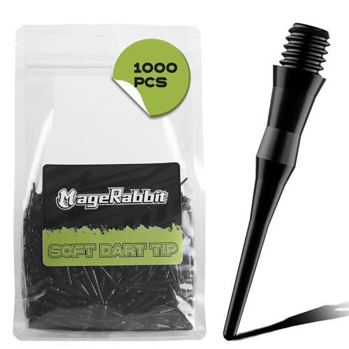 MageRabbit 1000pcs Stück Kunststoff-Dartspitzen 2BA-Gewinde, weiche Dartspitze CL08 MageRabbit 1000pcs Stück Kunststoff-Dartspitzen 2BA-Gewinde, weiche Dartspitze CL08 von MageRabbit