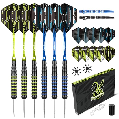 MageRabbit Dartpfeile mit Metallspitze 6pcs,Stahlspitzen-Dartpfeile-Set, 20g Steeldarts,professionelle Metallpfeile, 6 Stück Metallpfeile für Dartscheibe MageRabbit Dartpfeile mit Metallspitze 6pcs,Stahlspitzen-Dartpfeile-Set, 20g Steeldarts,professionelle Metallpfeile, 6 Stück Metallpfeile für Dartscheibe von MageRabbit