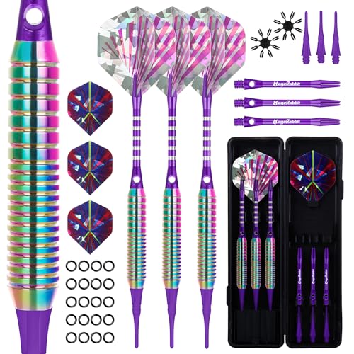 MageRabbit Weicher Spitzen-Dartpfeil-Satz, 3 Aluminium-Schäfte, professionell, extra 3 Dart-Flügel, 3 Ersatz-Kunststoffschäfte für elektronische Dartscheibe,dartpfeile Plastic,Soft Darts Pfeile, MageRabbit Weicher Spitzen-Dartpfeil-Satz, 3 Aluminium-Schäfte, professionell, extra 3 Dart-Flügel, 3 Ersatz-Kunststoffschäfte für elektronische Dartscheibe,dartpfeile Plastic,Soft Darts Pfeile, von MageRabbit